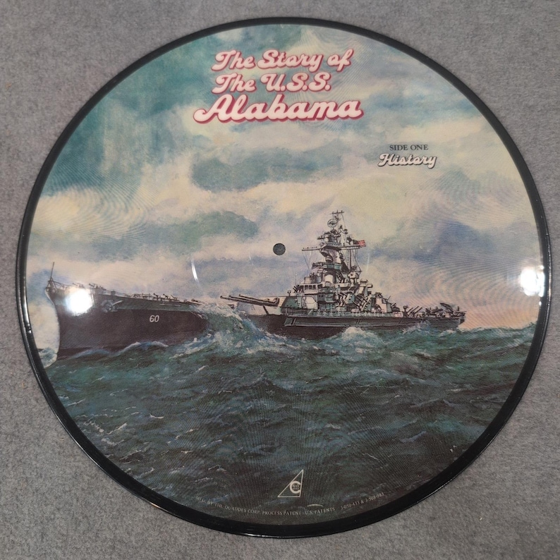 The Story of the USS Alabama Picture Disc Vinyl Record BB-60 History Battle LP image 1