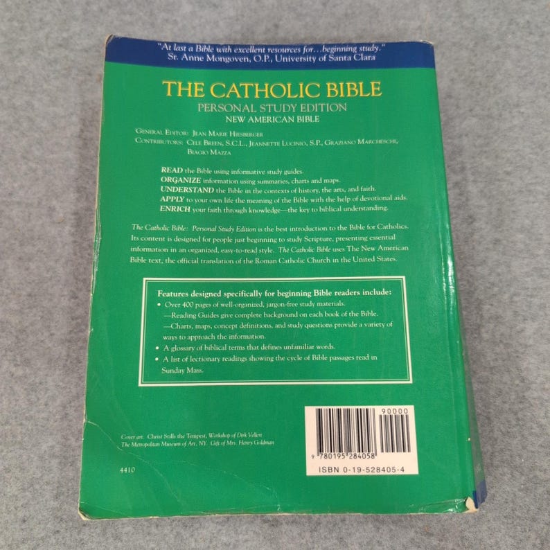The Catholic Bible Personal Study Edition New American Bible Oxford Paperback image 4