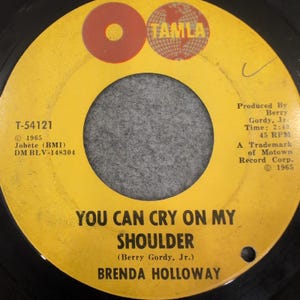 Brenda Holloway You Can Cry On My Shoulder Tamla T-54121 45 RPM Soul Vinyl 1965 image 2