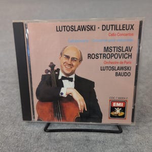 Lutoslawski Dutilleux Cello Concertos Rostropovich EMI Classical CD image 1