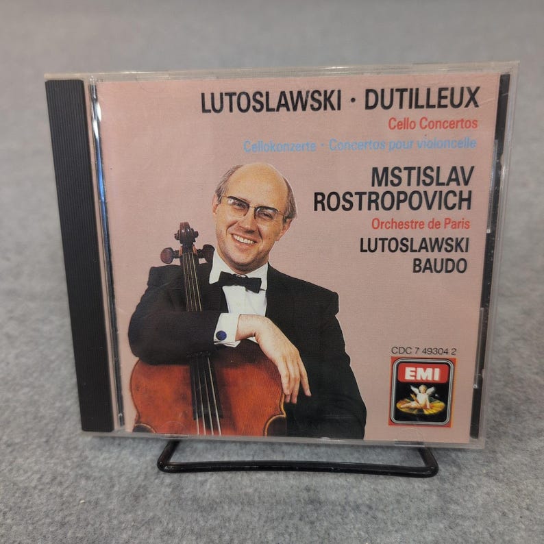 Lutoslawski Dutilleux Cello Concertos Rostropovich EMI Classical CD image 1