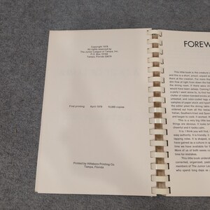 A Taste of Tampa Junior League Cookbook 1978 First Printing Florida Recipes image 3
