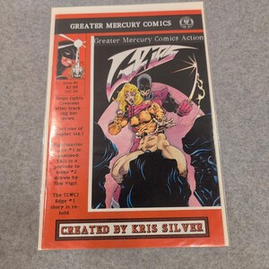 Grips Greater Mercury Comics Issue 5 6 Lot Kris Silver 1990 Silver Wolf Line image 2