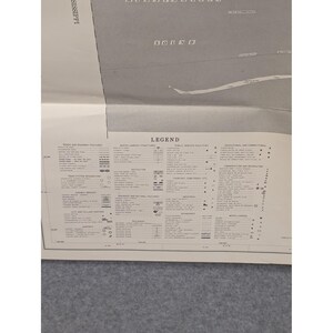 VTG 1982 Mobile County Alabama General Highway Map 39" x 18" Bayou La Batre image 3