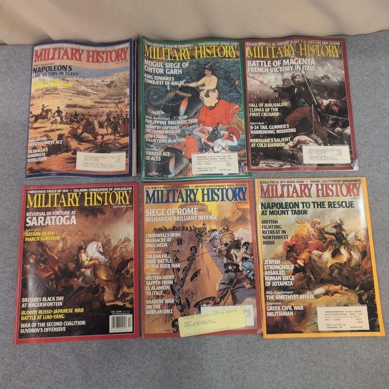 Military History Magazine Lot 6 Issues 1999 Napoleonic Wars Battle of Saratoga image 1