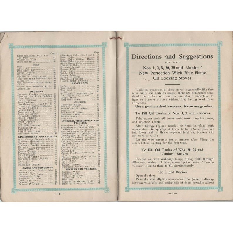 Antique 1912 New Perfection Cook-Book Oil Stove Recipes Cleveland Foundry image 4