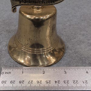 Vintage Brass Holland America Noordam 6" Brass Bell - Cruise Line Ship Nautical image 6