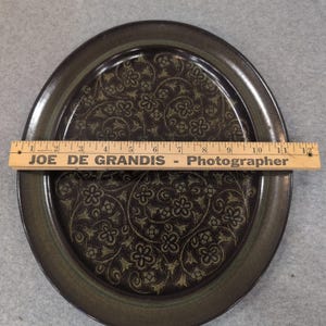 Franciscan Madeira Oval Serving Platter Floral Earthenware Dark Brown Gree image 6