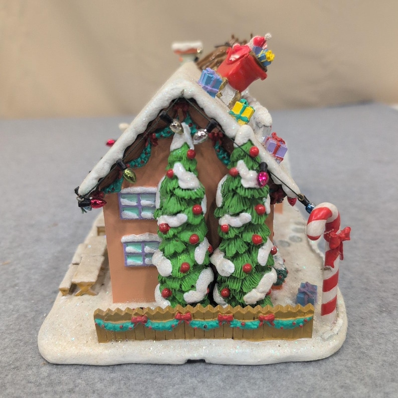 The Simpsons Christmas Village Ned Flanders House Seasons Greetings Light Up image 3