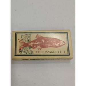 Caixa de fósforos vintage Top of the Market Restaurant San Mateo CA colecionável