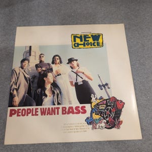 New Choice People Want Bass 12" Vinyl Maxi-Single 1988 Warner Bros 0-21166 VG image 1