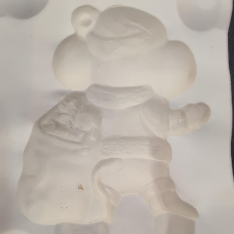 Moldes de Alberta A-285 para cerámica navideña de Papá Noel y ratón, 1982 imagen 5