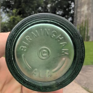 Vintage Coca-Cola Glass Bottle Birmingham Alabama Georgia Green Hobbleskirt VG+ image 2