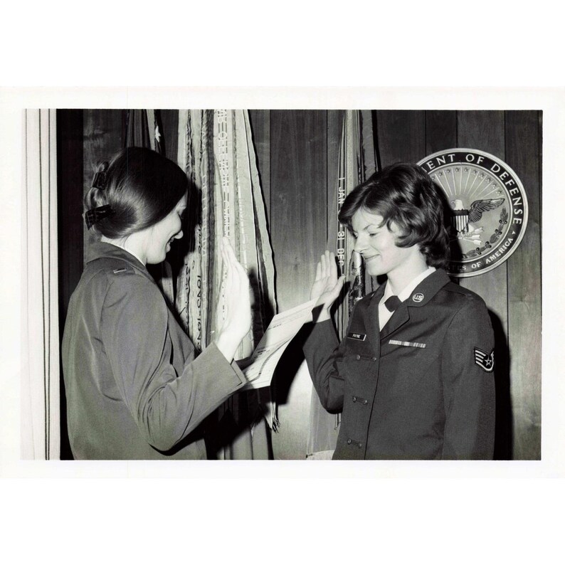 Vintage 1970s-80s USAF Maxwell AFB Swearing-In Ceremony Photo Lot of 3 image 5