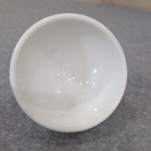 Vintage White Milk Glass Harvest Fruit Embossed Pedestal Candy Dish with Lid image 5