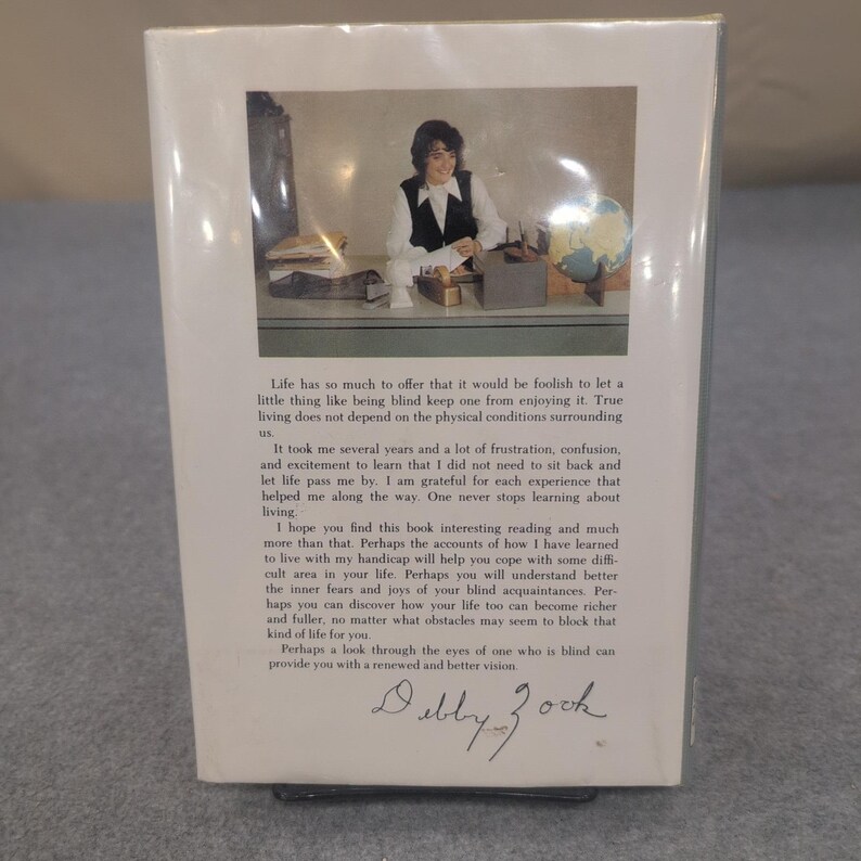 Debby by Deborah Zook 1974 Hardcover Herald Press Autobiography Blindness Memoir image 2