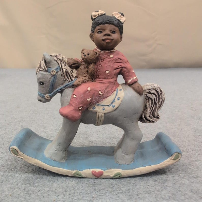 All Gods Children Sally Rocking Horse Figurine Martha Holcombe COA 1507 image 1