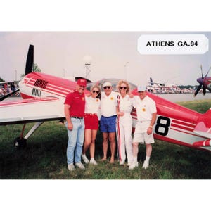 Foto antigua del espectáculo aéreo de Athens, GA de 1994, equipo acrobático. imagen 1