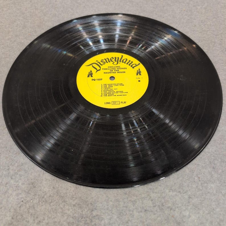 Disneyland Chilling Thrilling Sounds of the Haunted House Vinyl LP DQ-1257 1964 image 2