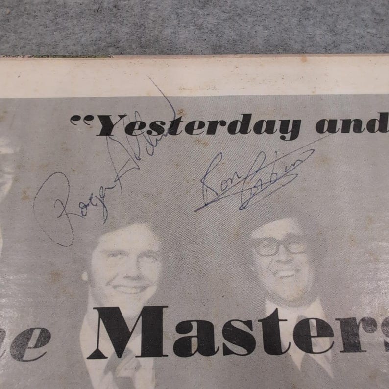 The Masters Quartet Yesterday and Today - Vinile LP autografato, Creation Records CR 102 immagine 4