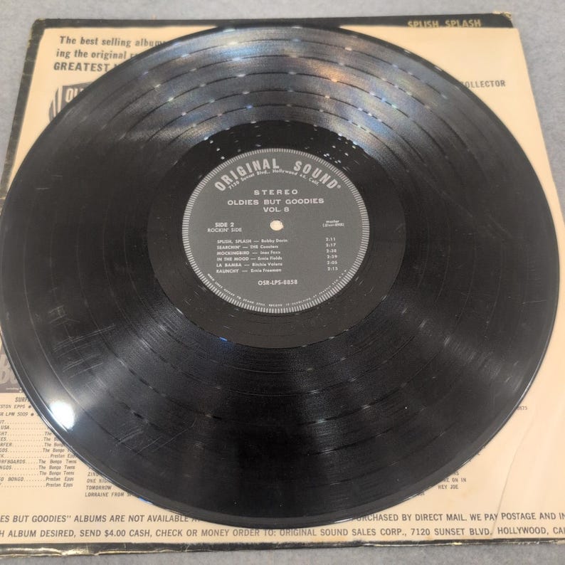 Clásicos pero buenos Vol. 8 Vinilo LP Sonido original OSR-LPS 8858 Estéreo Art Laboe imagen 4
