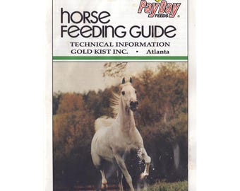 Vintage Gold Kist Pay Day Feeds Horse Feeding Guide Technical Booklet Atlanta