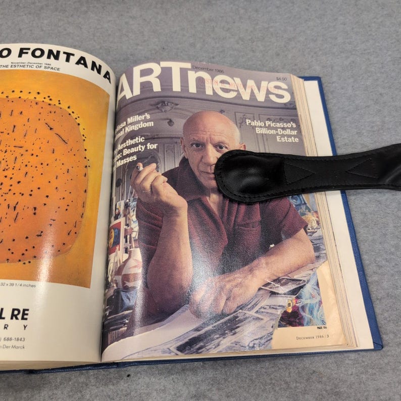 ARTnews Magazine 1986 Full Year 10 Issues Bound Volume Hardcover John Baldessari image 9