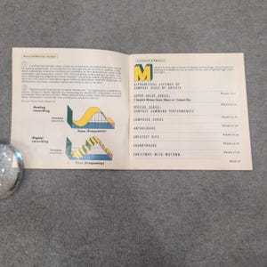 Vintage 1986 The Compact Disc Story Motown Record Corporation Catalog Booklet image 2