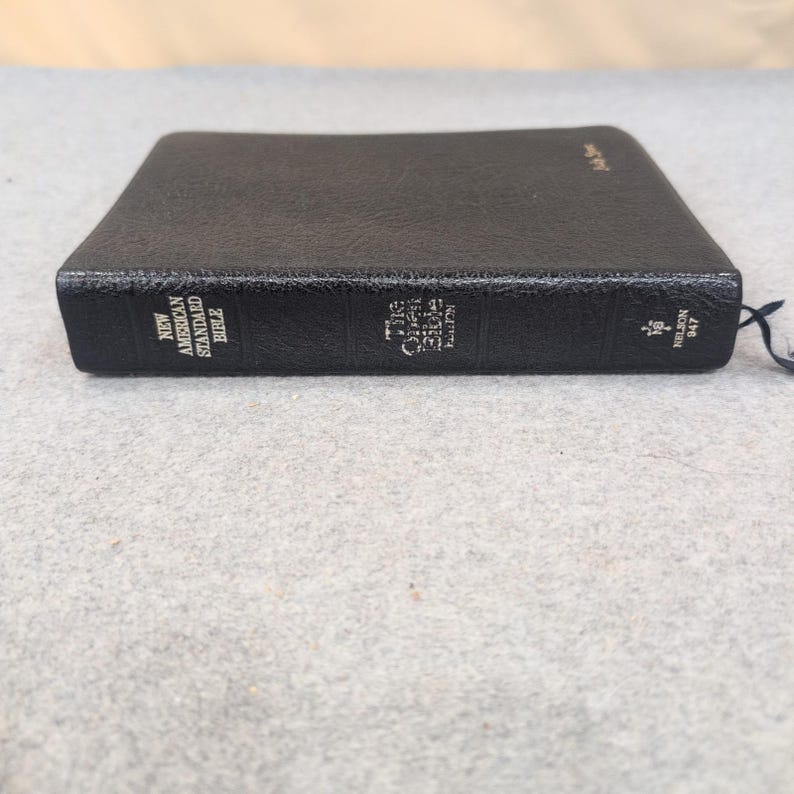 Thomas Nelson NASB The Open Bible Edition Black Leather Red Letter 947 Vintage image 3