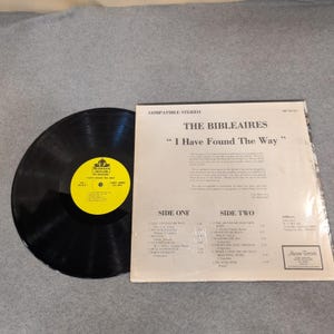 The Bibleaires I Have Found The Way Vinyl LP Mission Records MR-TB-511 Gospel image 2