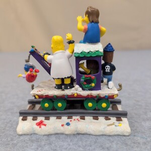 The Simpsons Bully Express Christmas Train Sculpture 2003 Hamilton Collection image 3