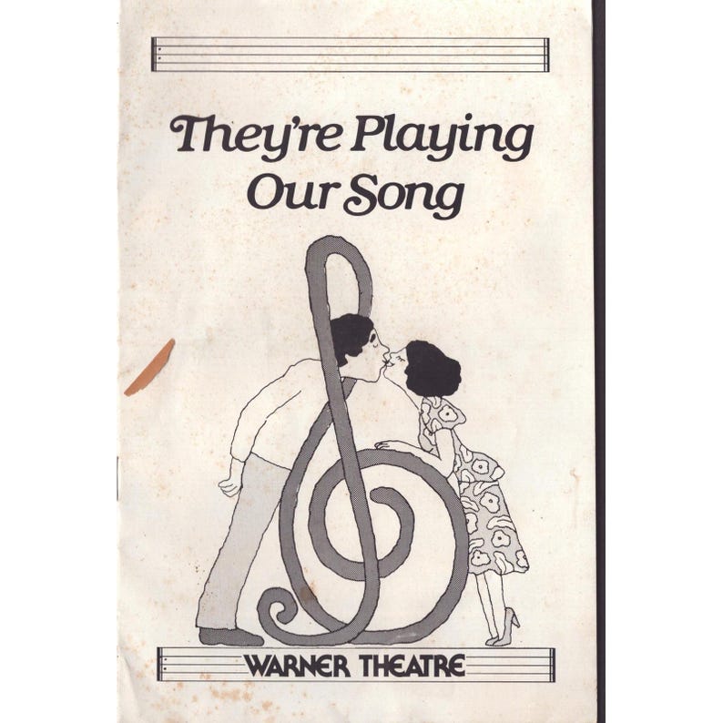Ils jouent notre chanson - Programme Warner Theatre - Lucie Arnaz Laurence Luckinbill image 1