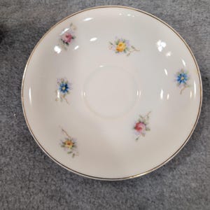 Hand Painted Gold China Made in Occupied Japan Teacup Saucer Floral Gilded Rim image 3