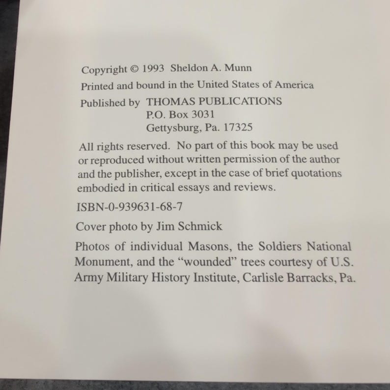 Vrijmetselaars in Gettysburg door Sheldon A Munn Book Civil War Masonic Brotherhood afbeelding 4