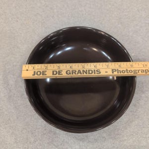 Franciscan Brown Glazed Ceramic Bowl with Green Band Mid Century Modern image 8