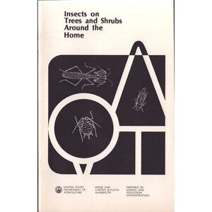 Insects on Trees and Shrubs Around the Home USDA Bulletin 214 Vintage 1980 image 1