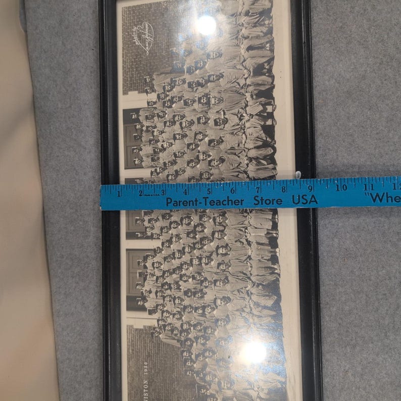 Vintage Anniston High School 1950 Class Graduation Photo Framed Lance Johnson image 8