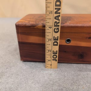 Vintage Lane Cedar Chest Miniature Salesman Sample George Cater Furniture Box image 8