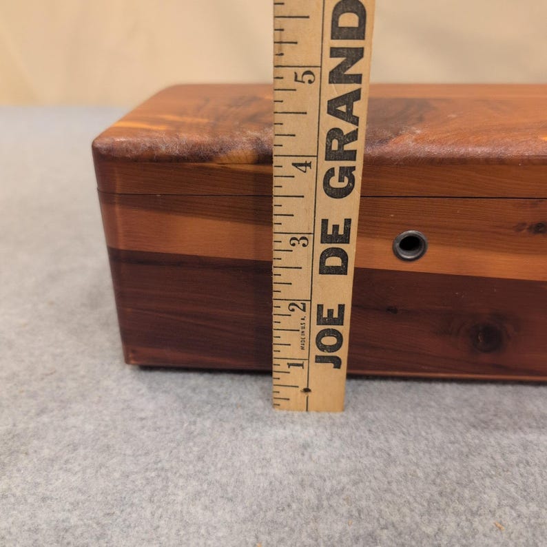 Vintage Lane Cedar Chest Miniature Salesman Sample George Cater Furniture Box image 8