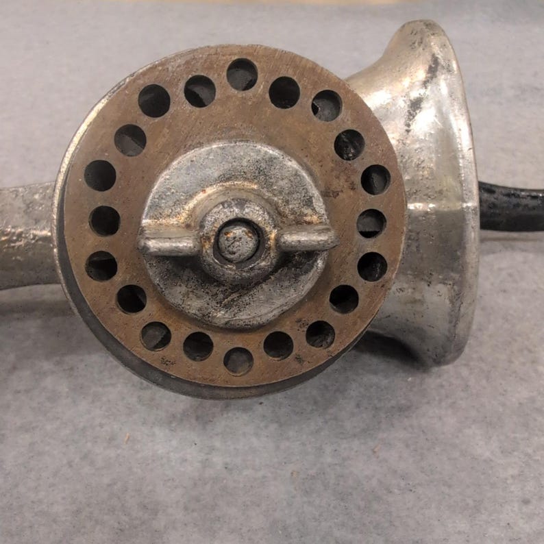 Keystone No 30 Meat Grinder Food Chopper Hand Crank Made in USA Vtg Cast Metal image 4