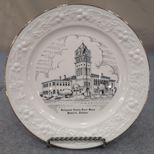 Tallapoosa County Courthouse Homer Laughlin Platte Gedenk Alabama Bild 1
