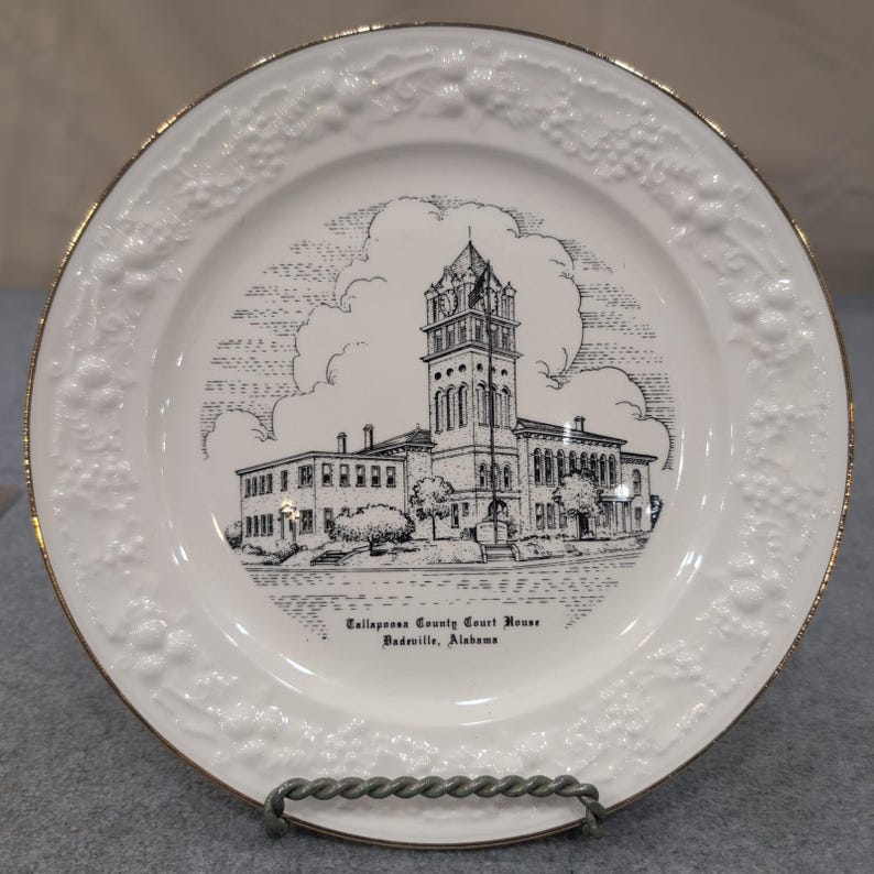 Tallapoosa County Courthouse Homer Laughlin Platte Gedenk Alabama Bild 1