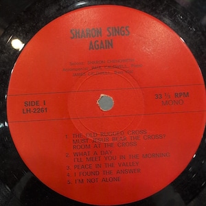 Sharon Sings Again Sharon Cheatham Vinyl LP Gospel LH-2261 Mono 33 RPM Record image 1