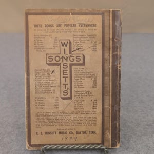 1939 Radio and Revival Special Hymn Book R. E. Winsett Shaped Notes Tennessee image 2