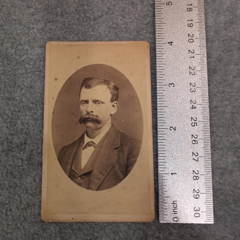 Antique 1880s Cabinet Card Photo Charlie Sampson Goodwater Alabama M. M. Gardner image 6