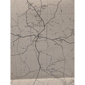 VTG 1979 General Highway Map Washington County Alabama 28" x 18" Chatom Millry image 4
