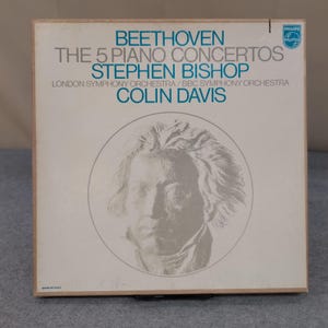 Beethoven The 5 Piano Concertos Stephen Bishop Colin Davis Philips 4LP Box Set image 1