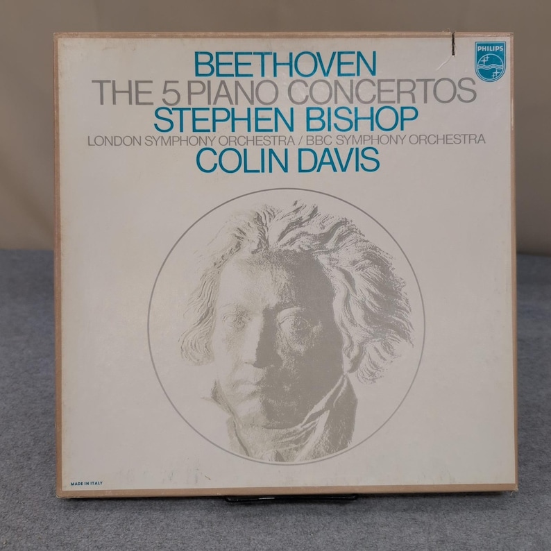 Beethoven The 5 Piano Concertos Stephen Bishop Colin Davis Philips 4LP Box Set image 1