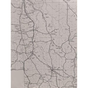1975 Montgomery County Alabama Highway Map VTG Road Travel Cartography 28" x 18" image 3