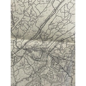 VTG 1982 Etowah County Alabama Highway Map 22" x 18" Gadsden Southside Attalla image 4
